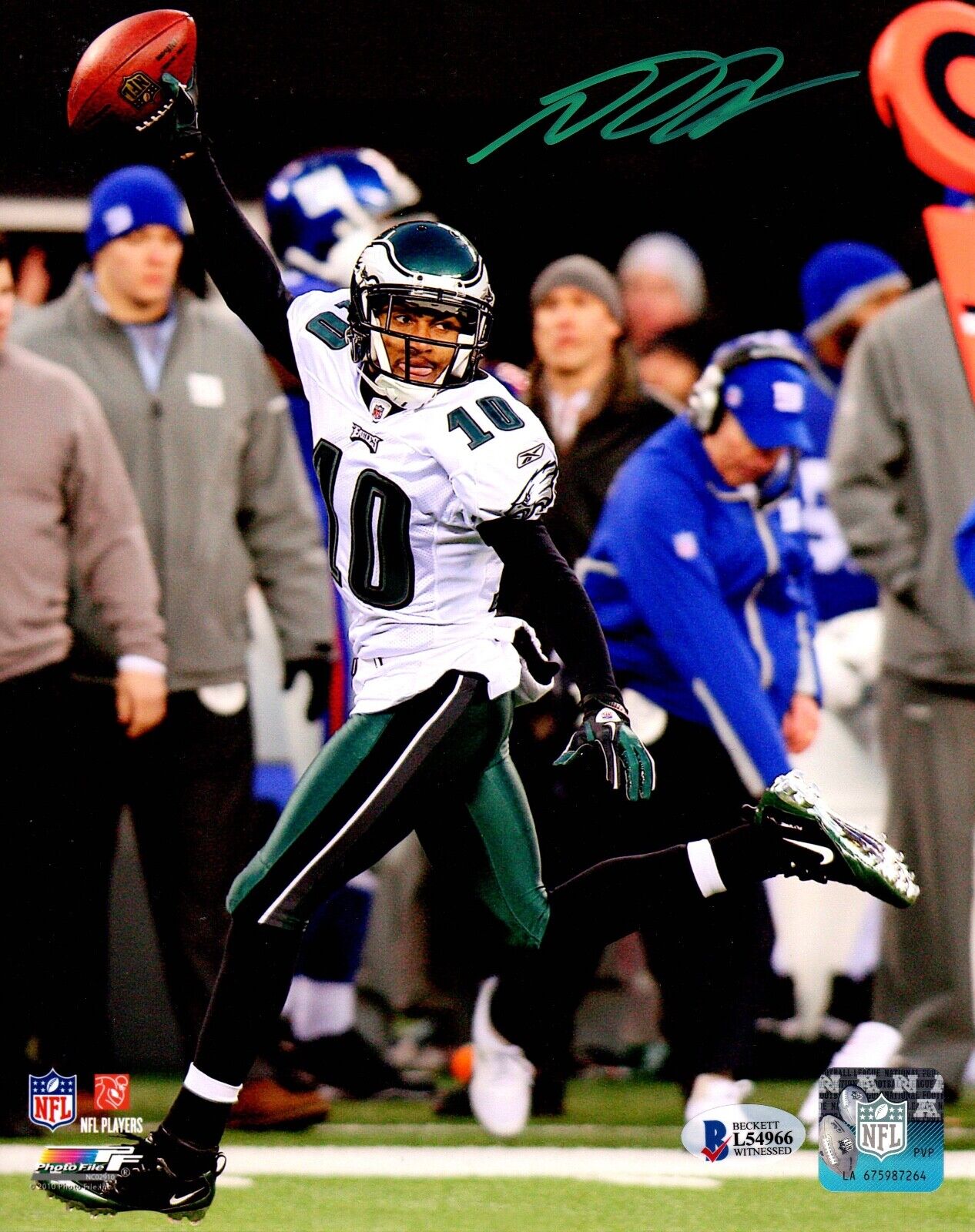 Desean Jackson autographed signed 8x10 Photo Poster painting NFL Philadelphia Eagles Beckett