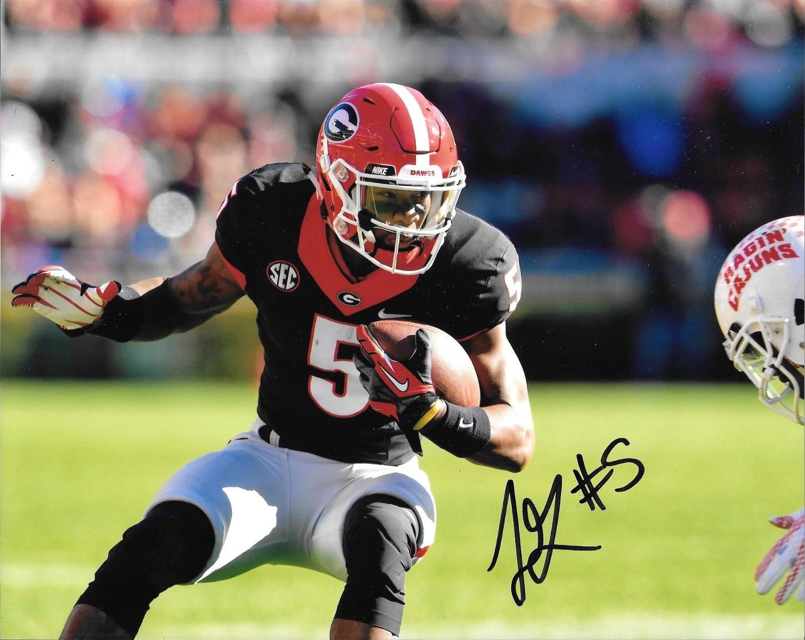 TERRY GODWIN HAND SIGNED GEORGIA BULLDOGS 8X10 Photo Poster painting W/COA UGA