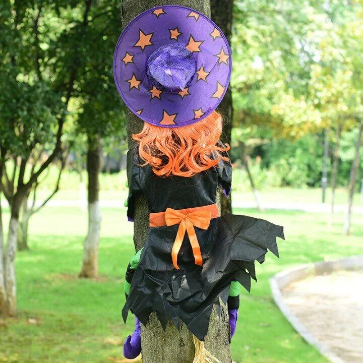 (🎃Early Halloween Sale🎃- 50% OFF) 😲Large Crashing Witch Halloween Decorations🧙‍♀