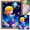 Girl-11CT Stamped Cross Stitch 40*56cm/15.75*22.05in