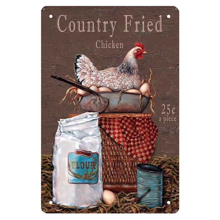 Farm Chicken - Vintage Tin Signs/Wooden Signs - 8*12Inch/12*16Inch