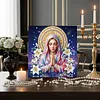 uk.everydayedeals DIY Pearl Painting With Frame - Handmade Self-Adhesive Pearls - Lady(25*25cm)
