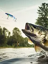 5pcs Fishing Lures Whopper Popper Artificial Bait with Rotating Tail Crankbait