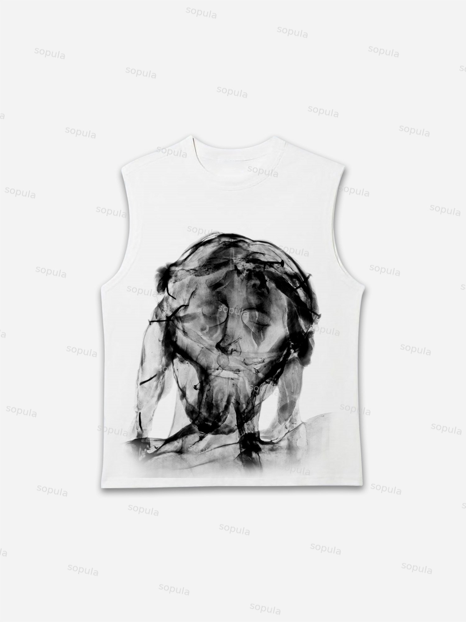 X-ray Jesus Graphic Tank Top - Sopula｜Premium Graphic Tees & Graphic Clothing