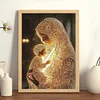 5D bricolage partiel forme sp&eacute;ciale foret diamant peinture kit d&eacute;cor marial 30x40cm