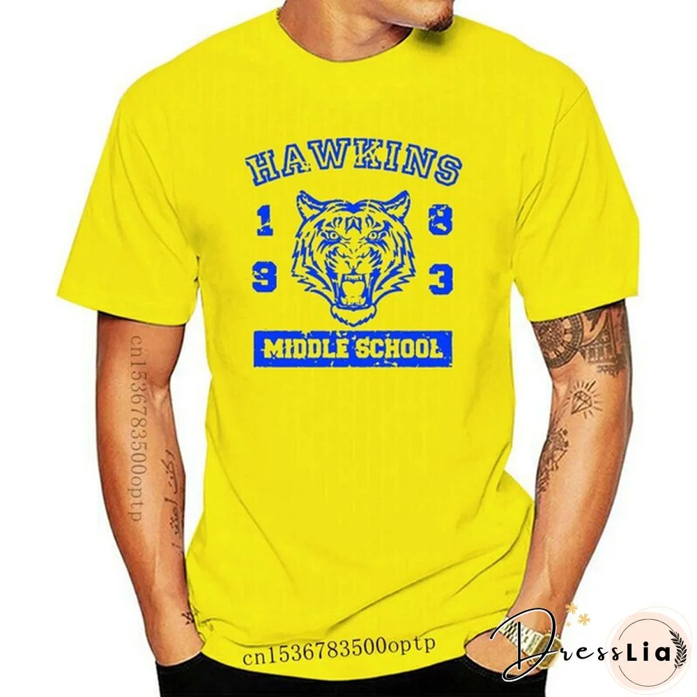 New Funny Costume Stranger 540 Hawkins Middle Tv Show Things School Mens T-Shirt