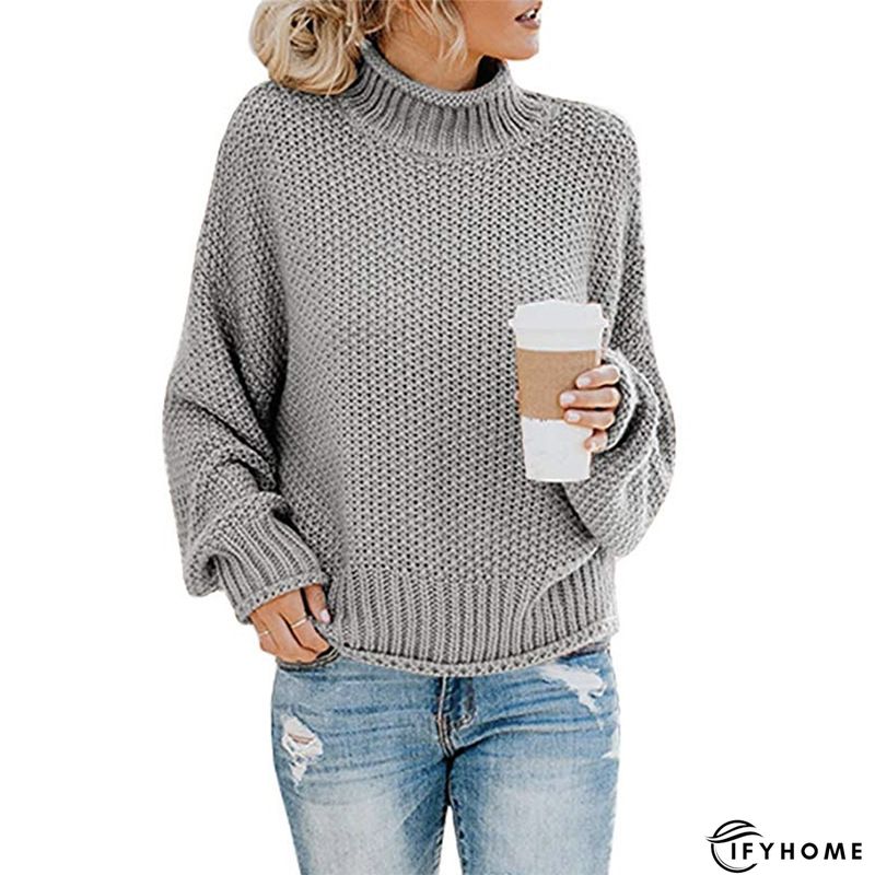 Elegant Long Sleeve Paneled Sweater | IFYHOME