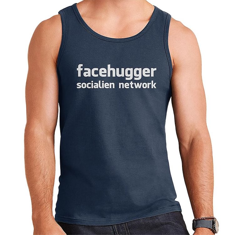 Alien Facehugger Facebook Mashup Men's Vest