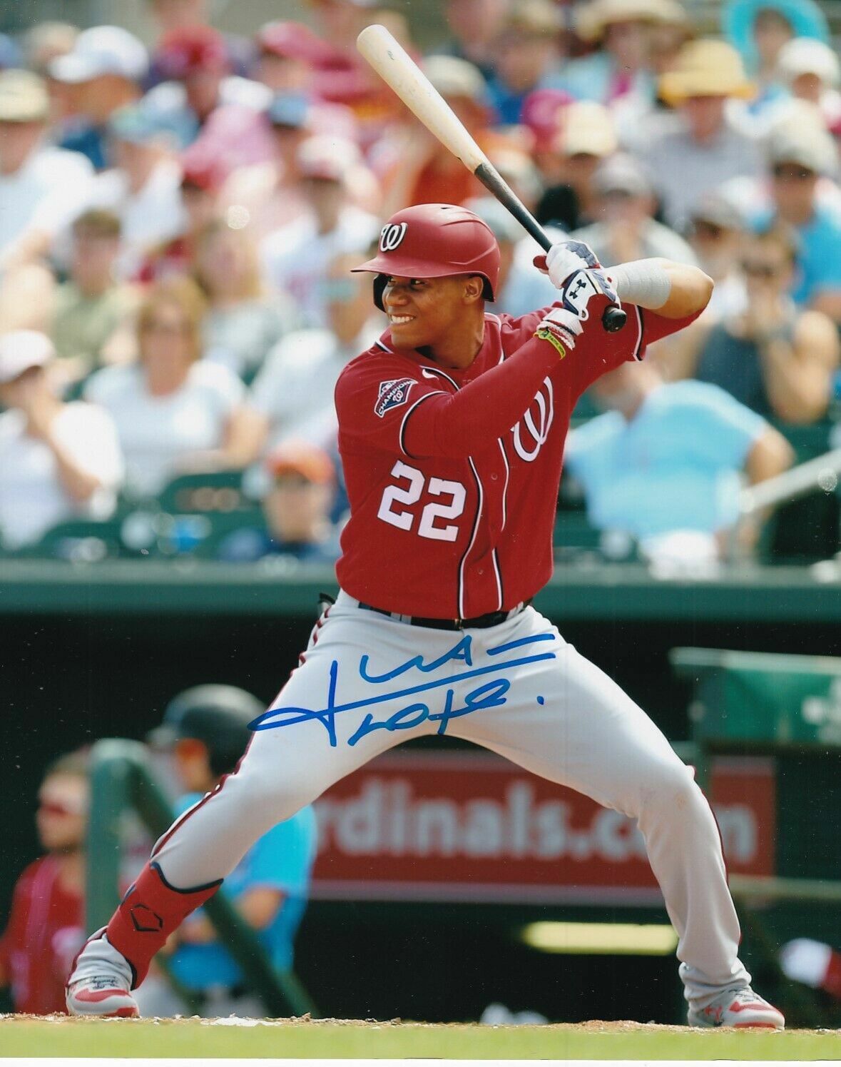 Juan Soto Autographed Signed 8x10 Photo Poster painting ( Nationals ) REPRINT