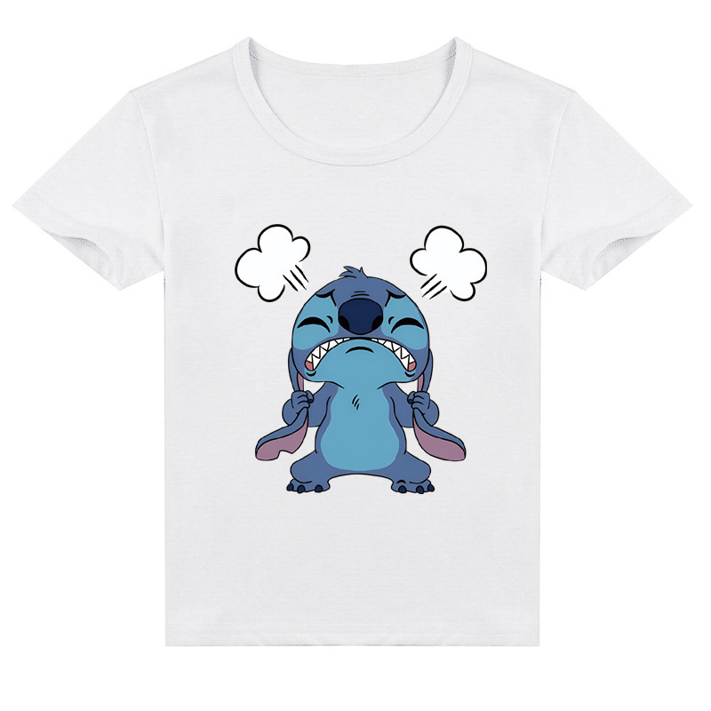 Mayoulove Stitch T-Shirt for Kids - Cute and Comfortable Clothes for Your Little One - Perfect for Fans of the Popular Animation Series - Boys and Girls Ages 3-12 - Ideal for Casual Wear and Playtime-Mayoulove