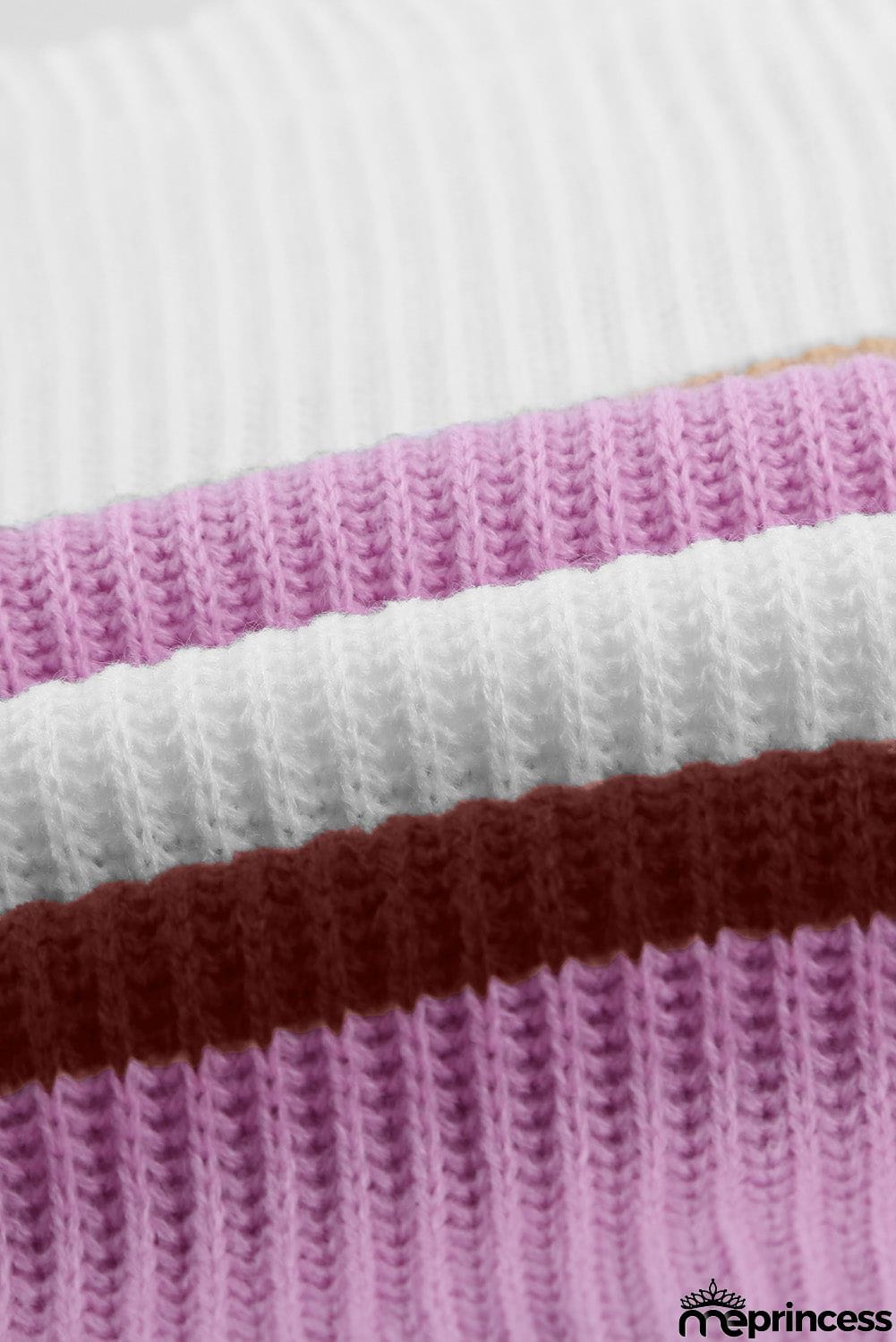 Color-lump Patchwork Sweater