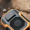 Mini Hanging Neck Fan USB Rechargeable 6000Mah for Indoor Outdoor (Green)