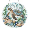 Turtle DIY Rhinestone Diamond Painting Pendant 25x25cm Double Sided