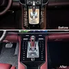 Schwarz Touch Center Console Control AC Button Panel Trim Upgrade f&uuml;r Porsche Panamera 2010-2016 Jahr