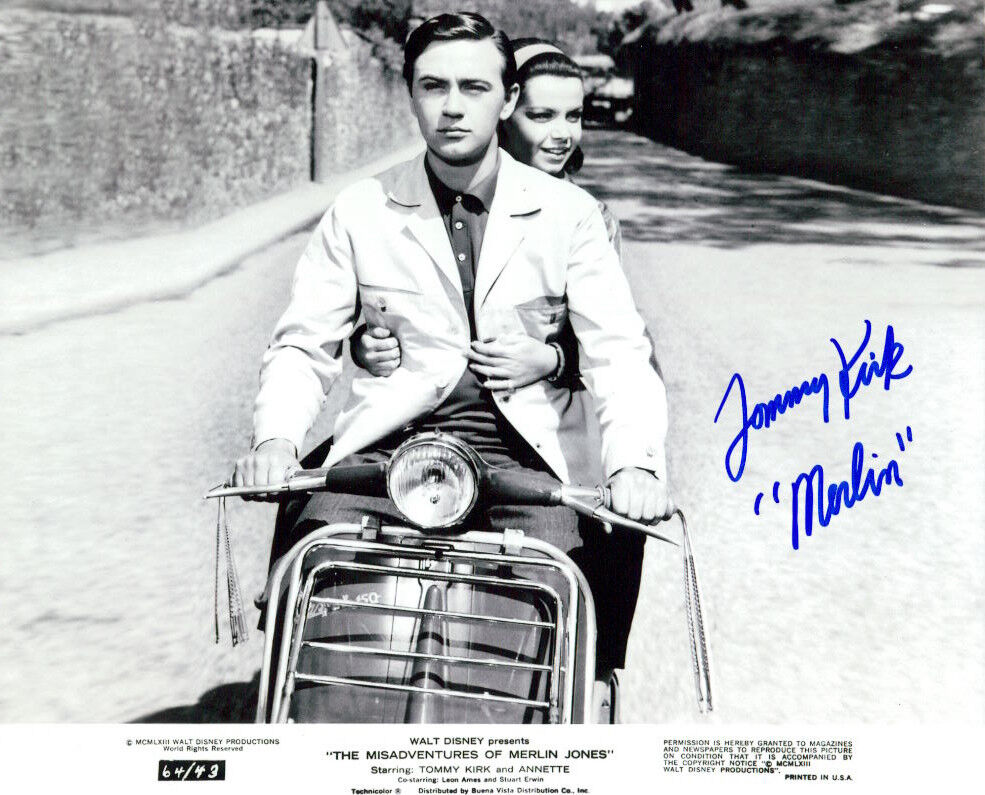 Tommy Kirk (The Misadventures of Merlin Jones) signed Photo Poster painting COA