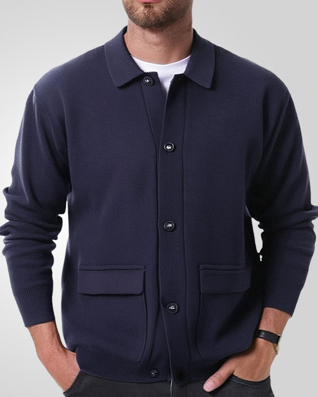 Men's Solid Wool Jacket