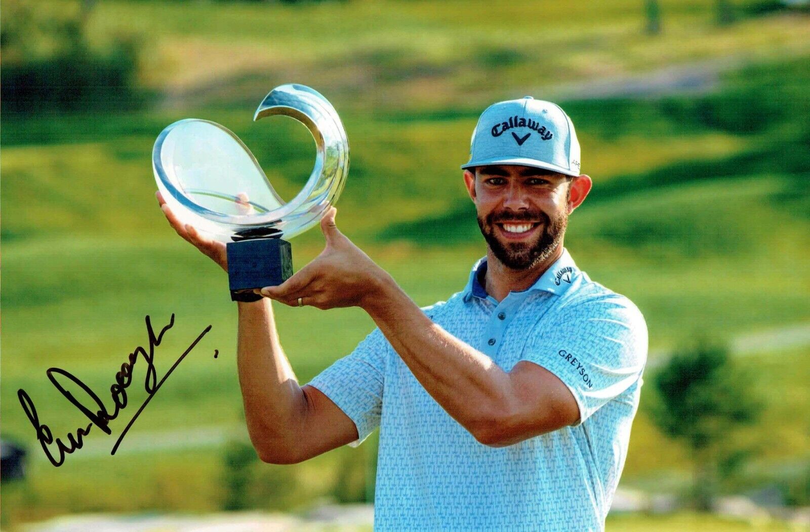 Eric Van ROOYEN 12x8 Signed Autograph Photo Poster painting 4 European Tour Golf AFTAL COA