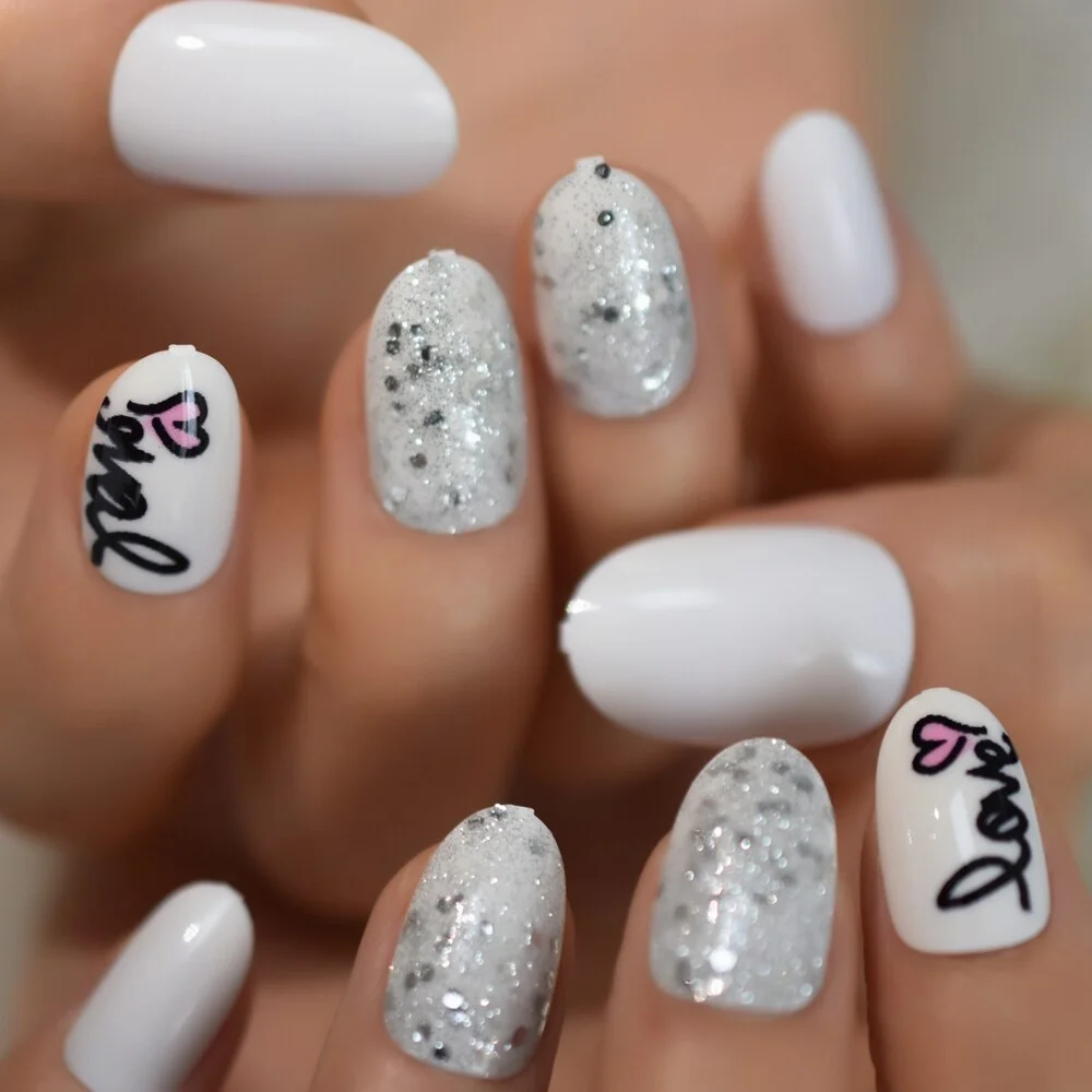 Dear Fingernails Simple Design Square Lovely Nails Short Art Nails Tips Supplies For Professionals Snowly Winter Christmas EchiQ-Nail Inspo