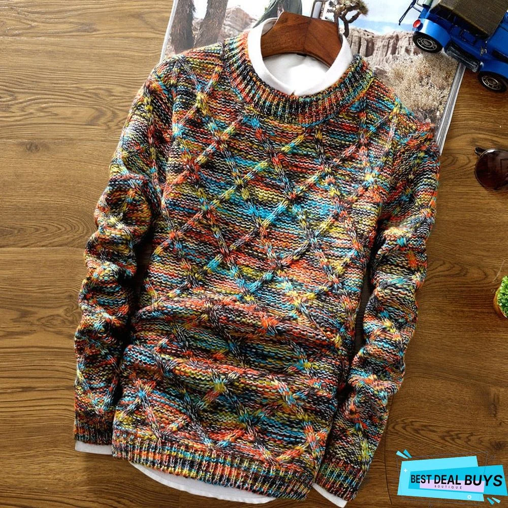 Turtleneck Slim Men's Sweater