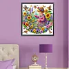 5D DIY Full Round Drill Diamond Painting Girl Kit Home Decor Art Craft 50x50cm (A)