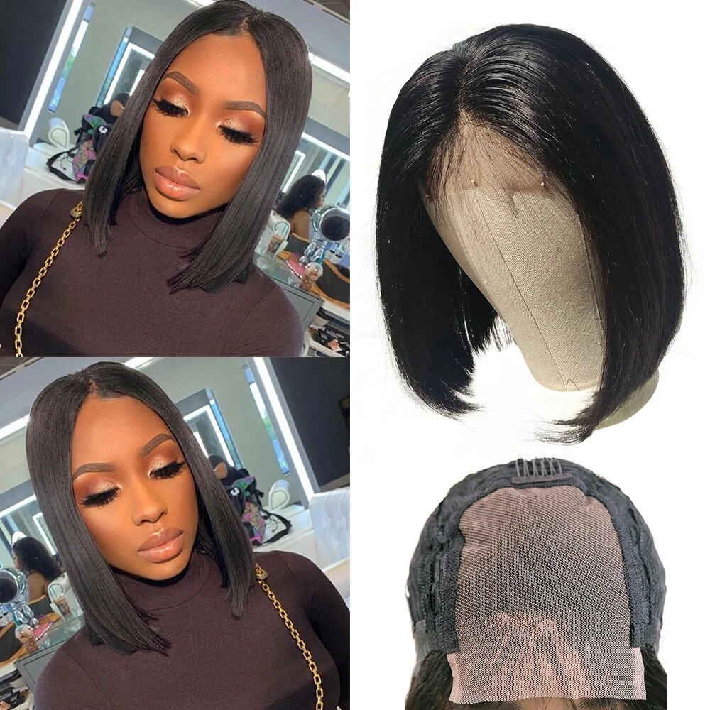 Jewtribute Hair®| Short Straight Bob Natural  Wigs 