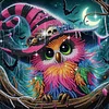 Diamond Painting - Partial Special Shaped Drill - Halloween Owl(Canvas|30*30cm)