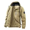 Men's Full-Zip Hooded Windbreaker Jacket &ndash; Lightweight Open-Front Technical Shell for Casual & Outdoor Wear by Inlyline