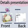 Diamond Art Painting 2027 Desk Calendar Non-Fading DIY Diamond Painting Calendar Ornament Multi Purpose DIY Resin Paintings Desks Kit for Office Home Interior Decoration (flowers)