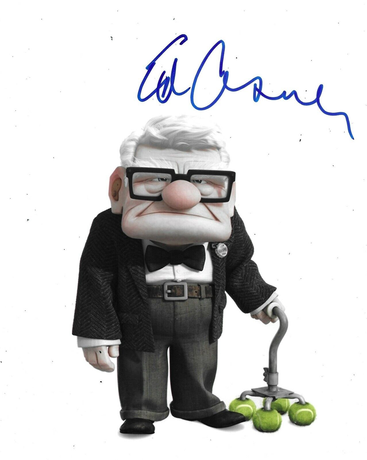 Ed Asner Signed Up 10x8 Photo Poster painting AFTAL