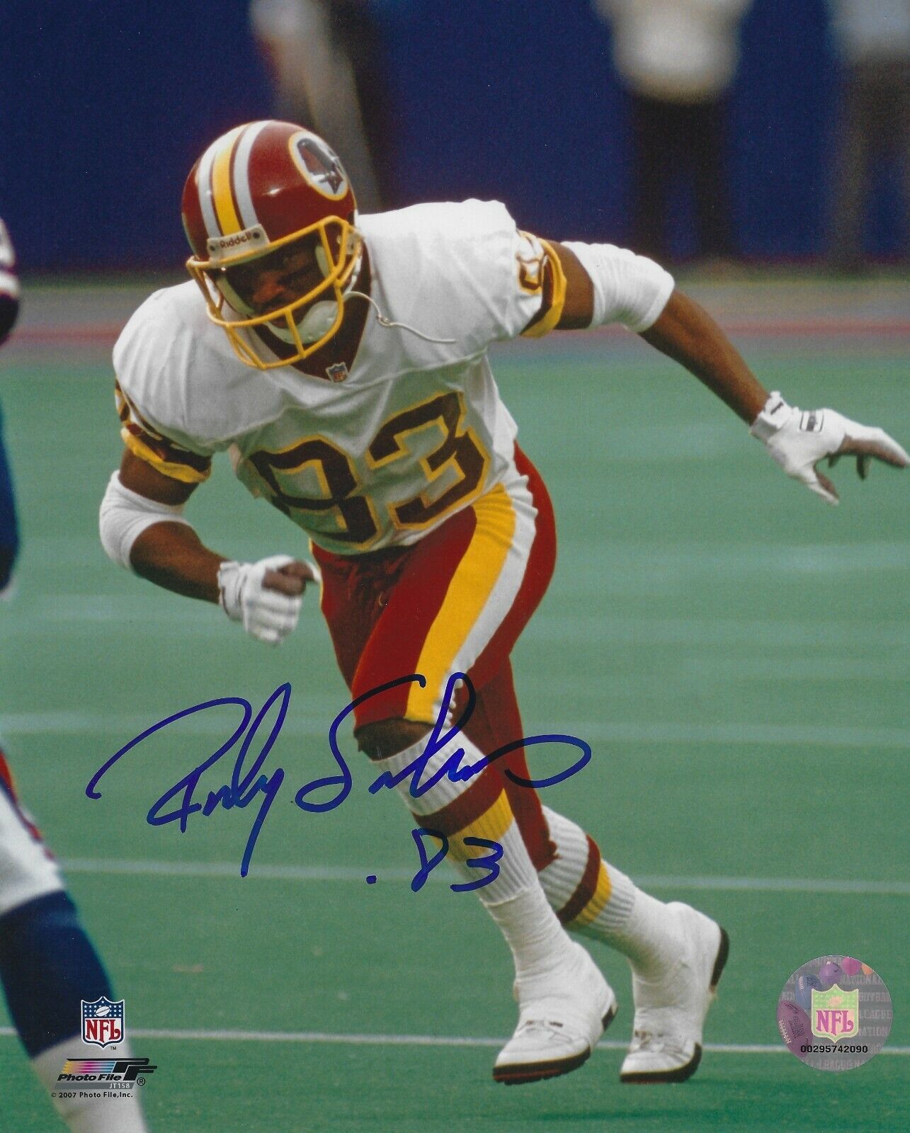 Autographed 8x10 RICKY SANDERS Washington Redskins Photo Poster painting - w/COA