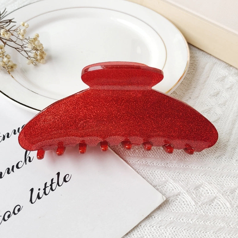 Women’s Casual Minimalist Solid Color Arylic Stoving Varnish Hair Claws