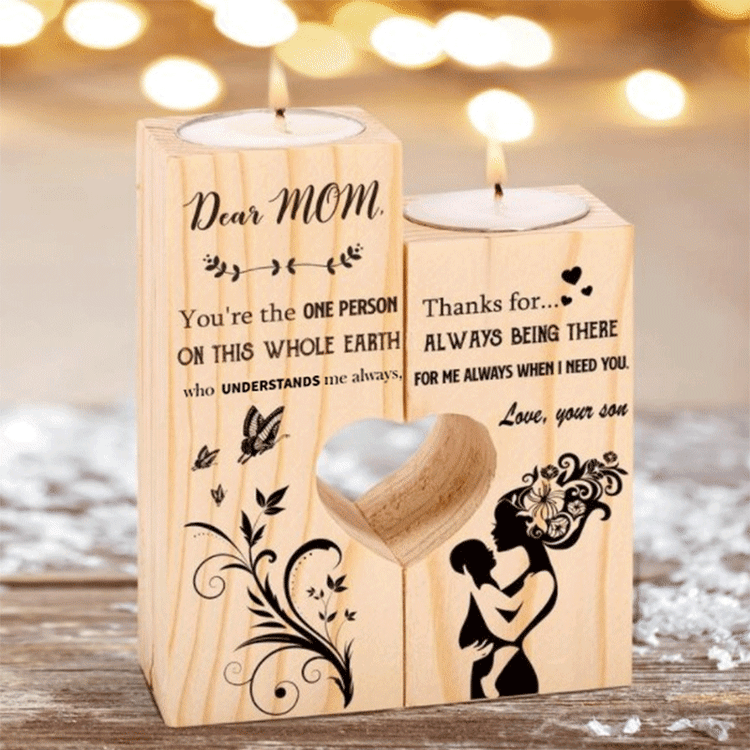 To My Mom - You’re The One Person On This Whole Earth Who Understand Me Always - Candle Holder