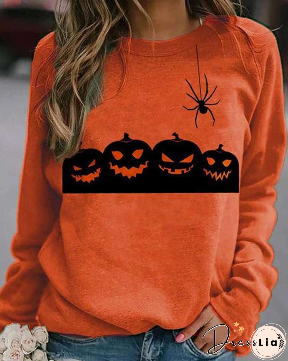 Halloween Print/Tie Dye Sweatshirt