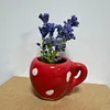 Cute Plant Fridge Magnets Mini Ceramic Vase Fridge Magnets Tiny 3D Plant Vase