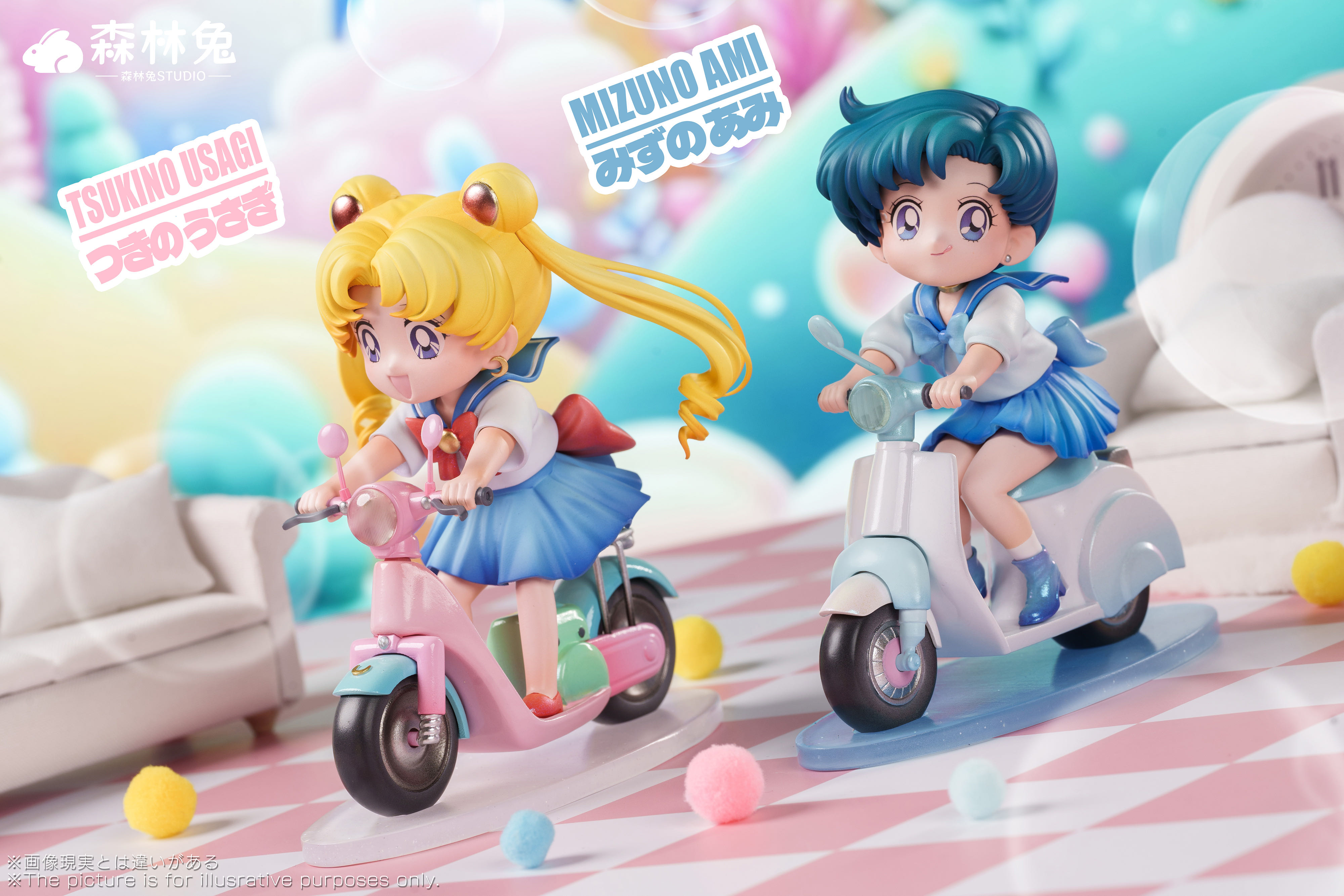 【usagi】 Forest Rabbit Studio - Sailor Moon Pretty Girl Motorcycle