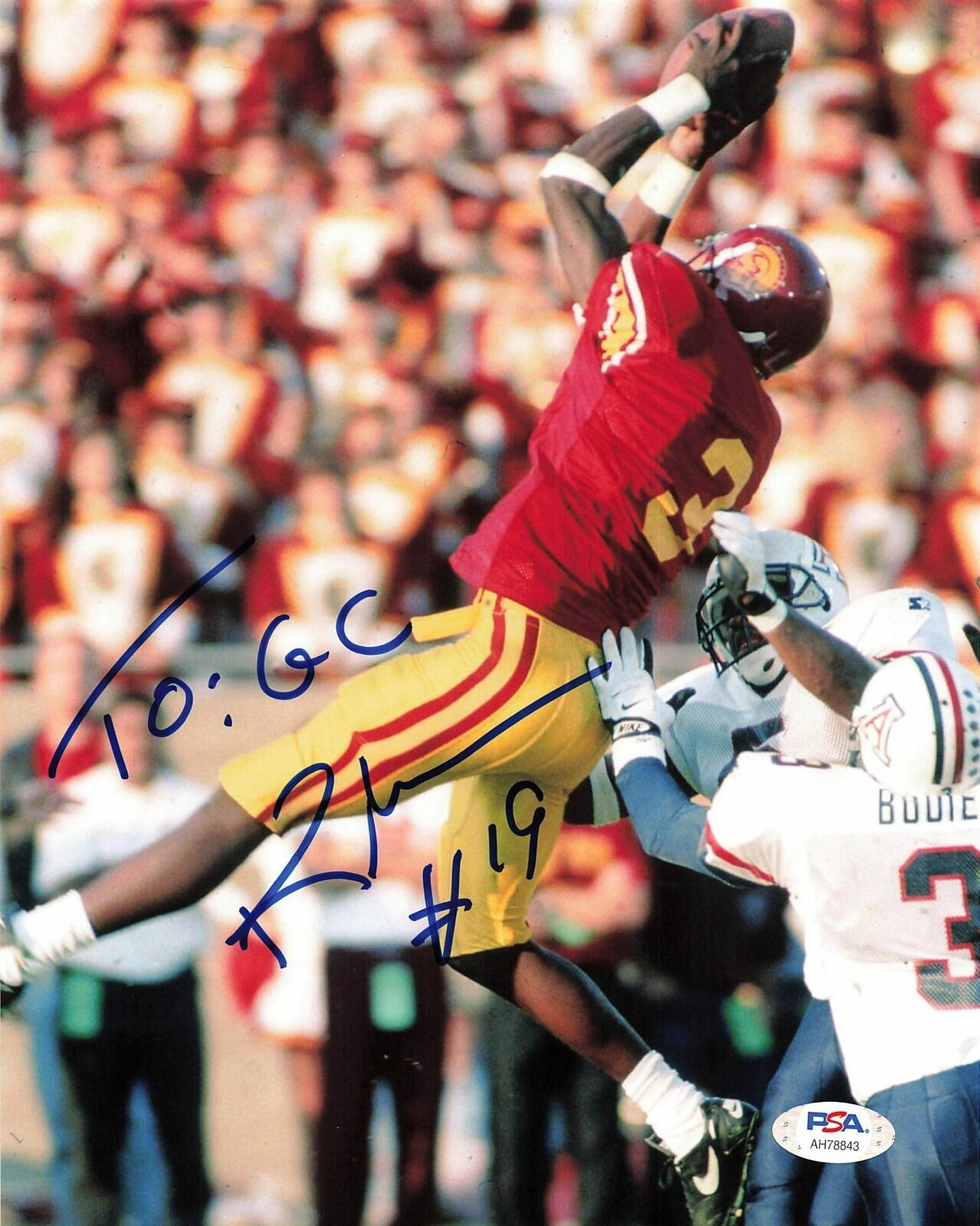 Keyshawn Johnson signed 8x10 Photo Poster painting PSA/DNA USC Trojans Autographed