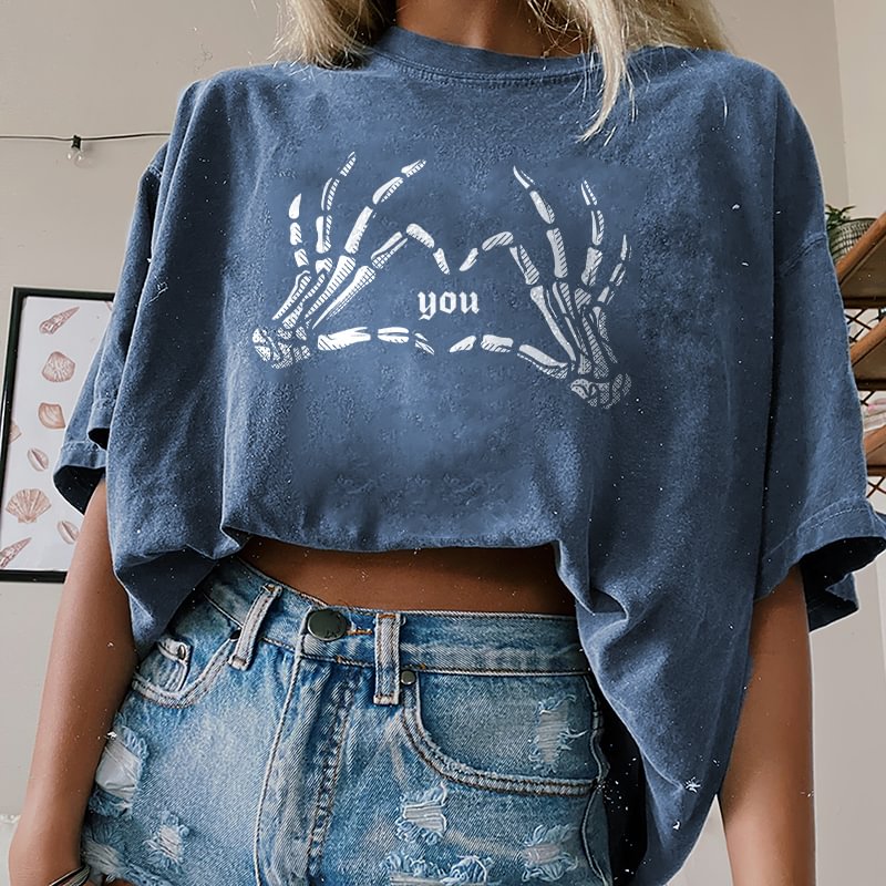 Minnieskull  skull print casual t-shirt designer - Minnieskull