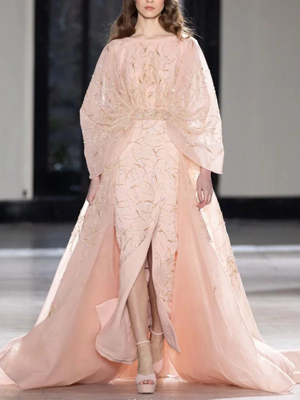 High Split Delicate Trailing Women's Gowns