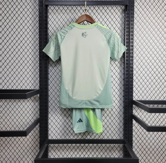 2024 Mexico Away Kids Kit Soccer Jersey Thai Quality