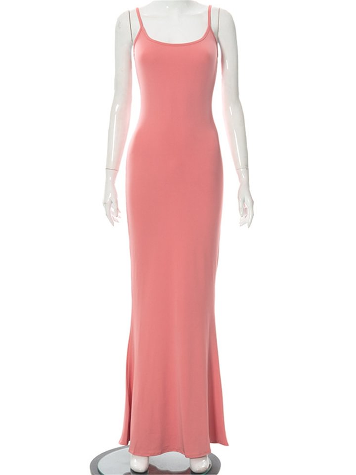 Kardashian Skims Casual Sleeveless High Waist Slim Fitting Sling Dress | EGEMISS