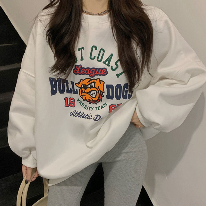 christmas outfit OLCooL Bull Dogs Logo Graphic Sweatshirt olcool