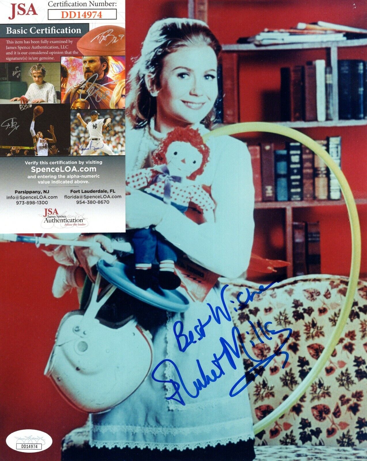 Juliet Mills Actress Nanny and The Professor Hand Signed 8x10 Photo Poster painting with JSA COA