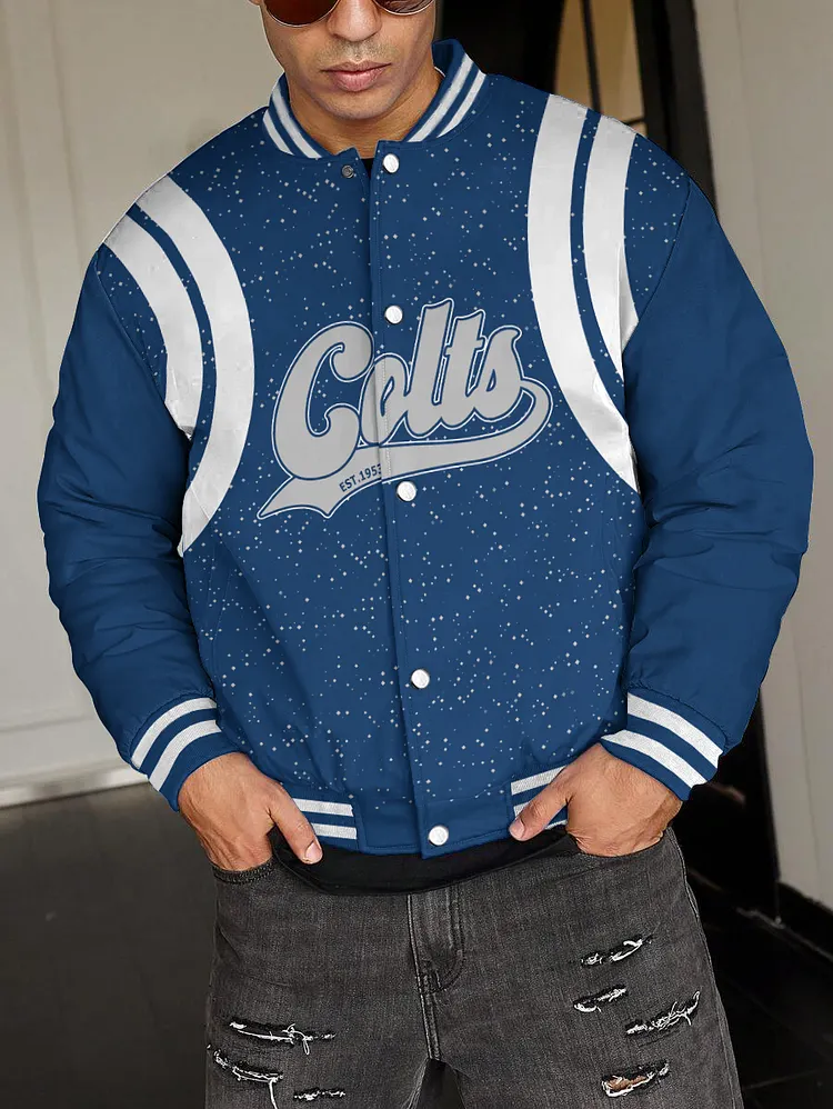 Indianapolis Colts National Football League 2024 Make Your Mark Unisex Varsity Jacket