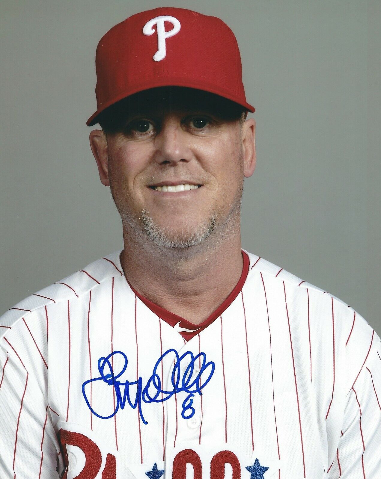 Signed 8x10 JOHN MALLEE Philadelphia Phillies Autographed Photo Poster painting- COA