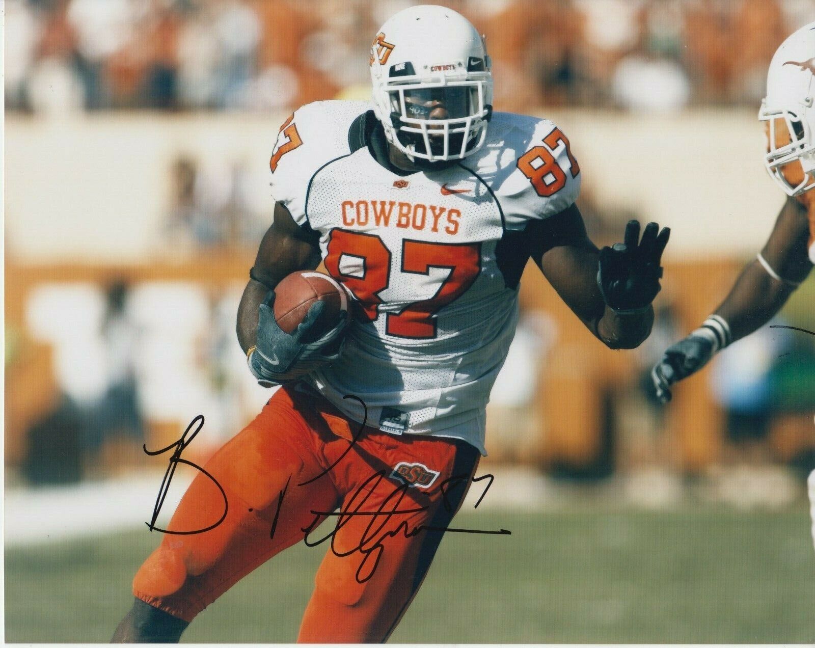 Brandon Pettigrew Oklahoma State Cowboys #0 8x10 Signed Photo Poster painting w/ COA