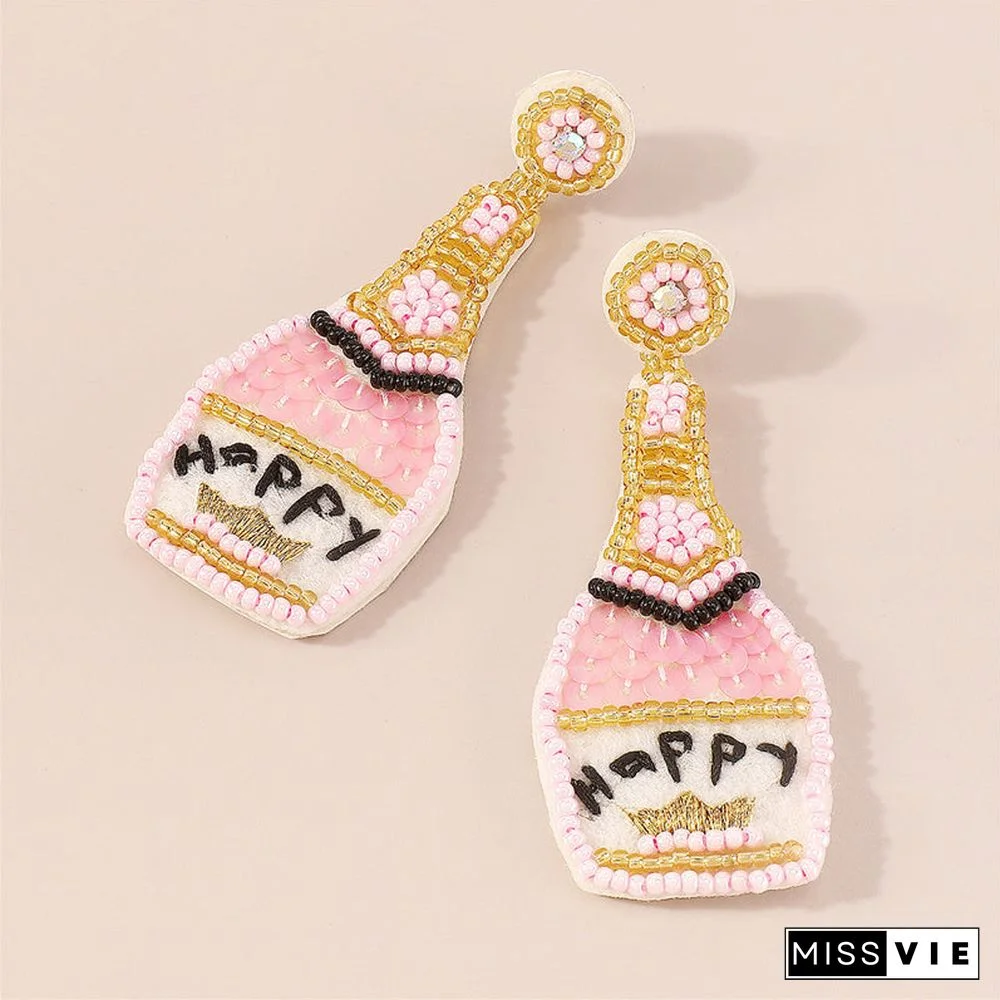 Casual Daily Patchwork Sequins Earrings