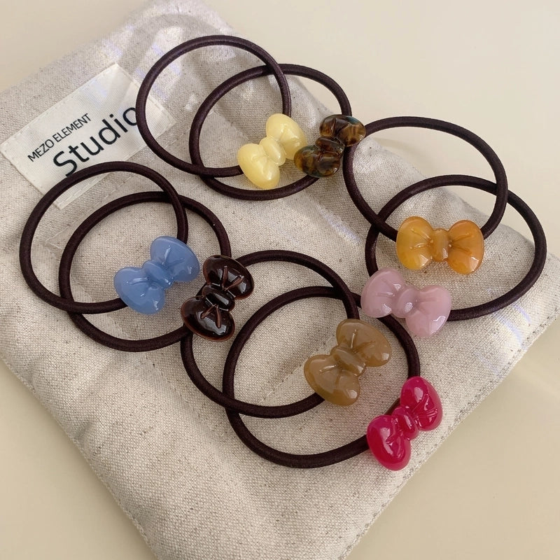 Women’s Sweet Minimalist Bow Knot Acetic Acid Sheets Hair Tie