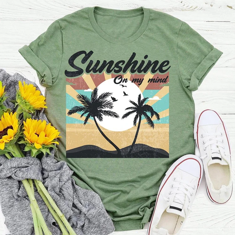 sunshine on my mine Summer life T-shirt Tee -04990