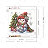 (4er Pack) Weihnachten - Speziell geformtes Diamantgemälde - 30*30cm