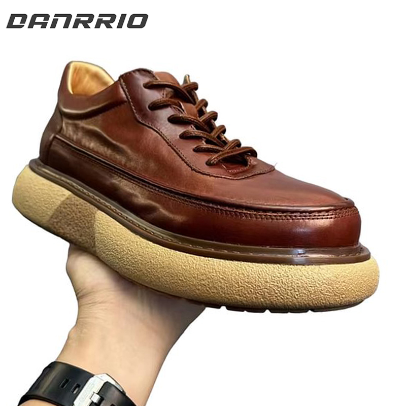 Handmade Retro Horsehide British Style Sneakers DANRRIO.COM DANRRIO